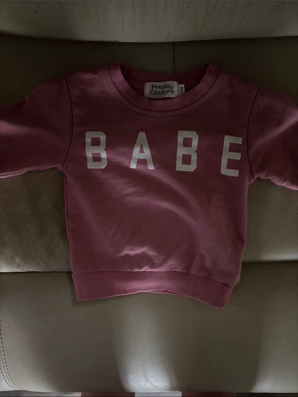Pink "Babe" Kids Sweatshirt